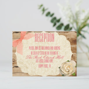 A True Love Story Reception Invitation