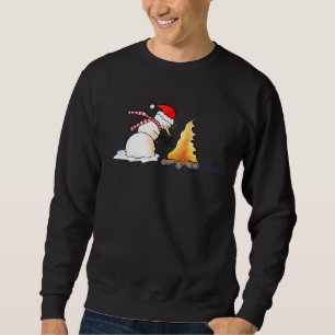 A truely brilliant plan  cold snowman winter Chris Sweatshirt