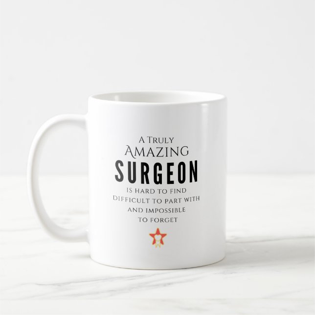 A Truly Amazing Surgeon Personalized Coffee Mug (Left)