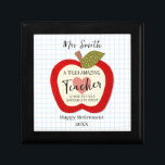 A Truly Amazing Teacher Gift Box Apple Teacher<br><div class="desc">🍎 A Truly Amazing Teacher 🎁✨ Show your appreciation with this beautiful A Truly Amazing Teacher Gift Box, designed to celebrate the dedication, kindness, and inspiration teachers bring to their students every day. This charming keepsake box makes a thoughtful way to present small gifts or store treasured memories. Perfect for...</div>
