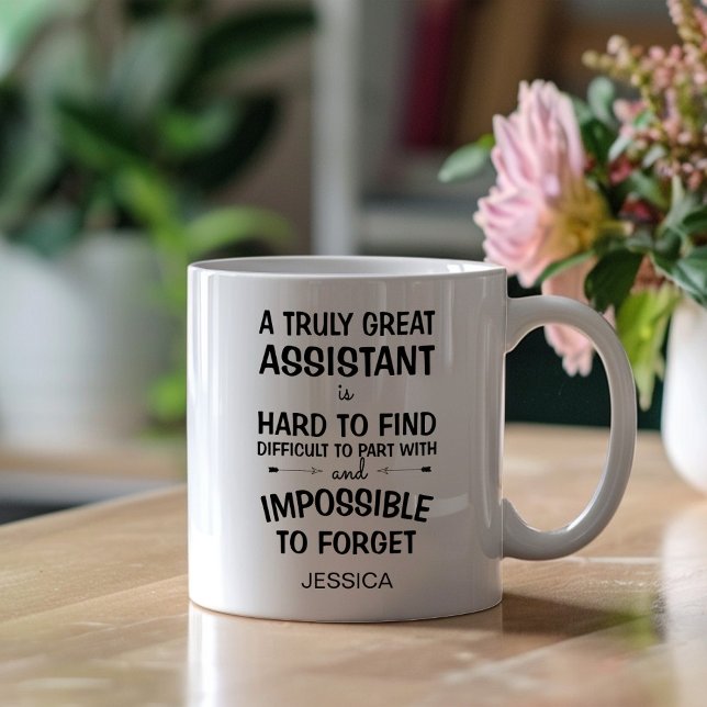 A Truly Great Assistant with Name Coffee Mug (Creator Uploaded)