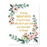 A truly great boss is hard to find Poster Print A truly great boss is hard to find Poster Print