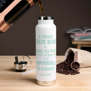A truly great boss personalized mug water bottle