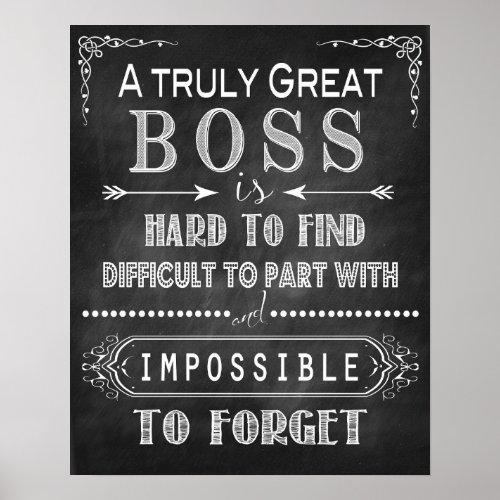 A Truly Great Boss Poster