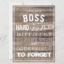 A truly great boss quote appreciation thank you card