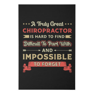 A Truly Great Chiropractor Spine Chiropractic Faux Canvas Print