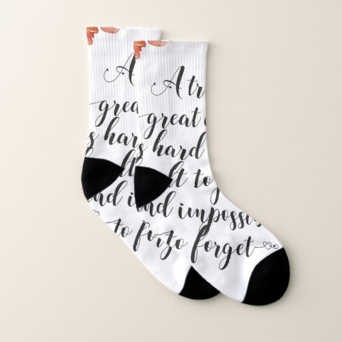 A truly great coach quote Coach thank you gift Socks