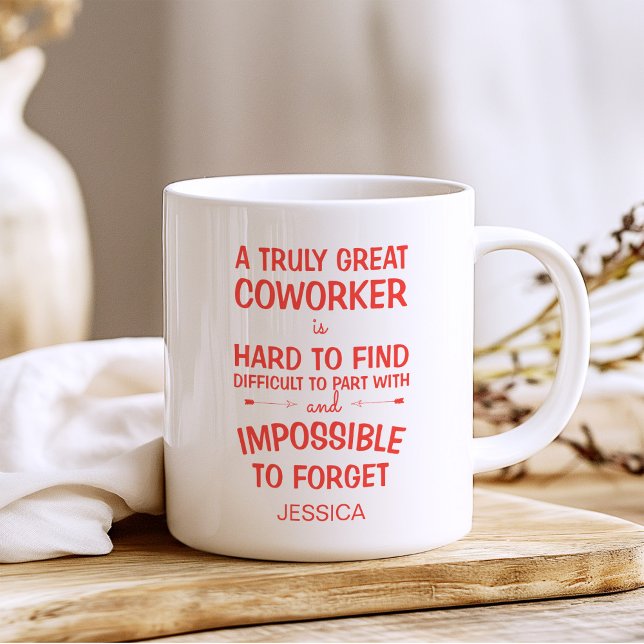 A Truly Great Coworker with Name Coffee Mug (Creator Uploaded)