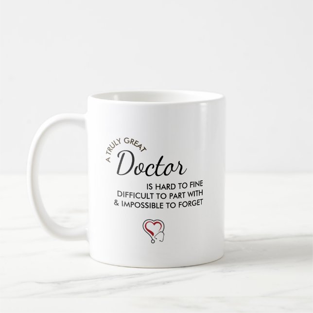 A Truly Great Doctor – Personalized Name Coffee Mug (Left)
