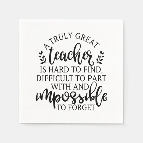 A truly great teacher is hard to find