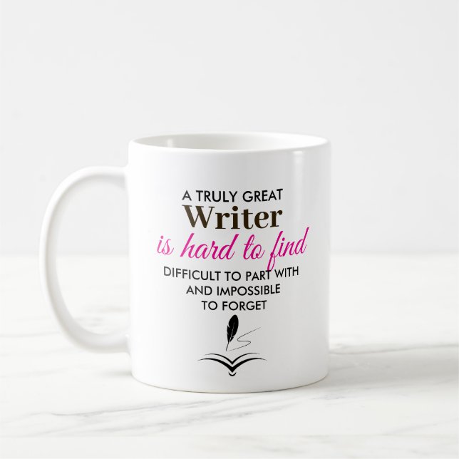 A Truly Great Writer – Personalized Name Coffee Mug (Left)