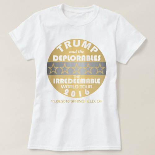 A Trump And The Deplorables World Tour Dates Funny T_Shirt
