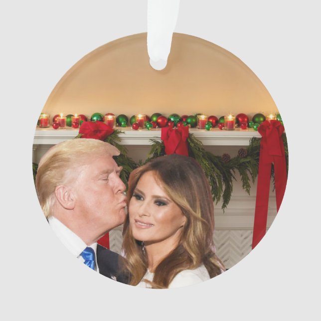 A Trump Christmas: Donald and Melania Ornament (Front)