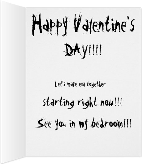 A Trump Valentine Humor Card (Inside (Right))