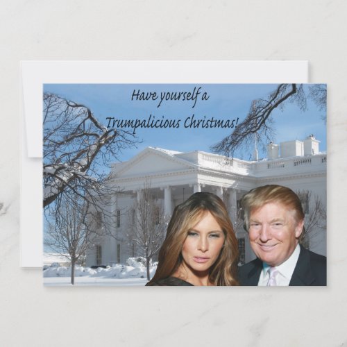 A Trumpalicious christmas from Donald and Melania Holiday Card