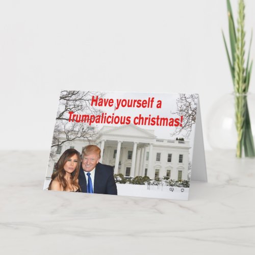 A Trumpalicious christmas  from Donald and Melania Holiday Card
