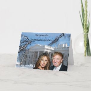 A Trumpalicious christmas from Donald and Melania Holiday Card