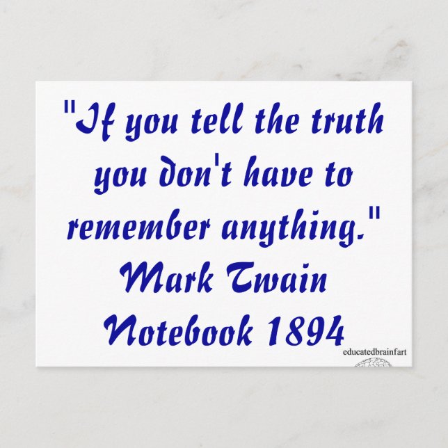 A Truth Postcard (Front)