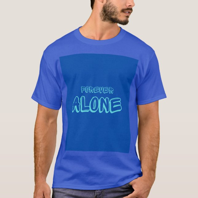A Tshirt of blue colour. (Front)