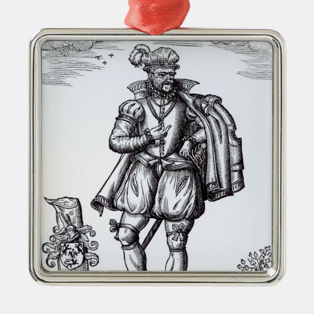 A Tudor Gentleman Metal Ornament (Front)