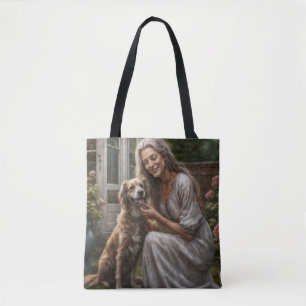 A Tuesday Afternoon with My Mutt Companion Tote Bag