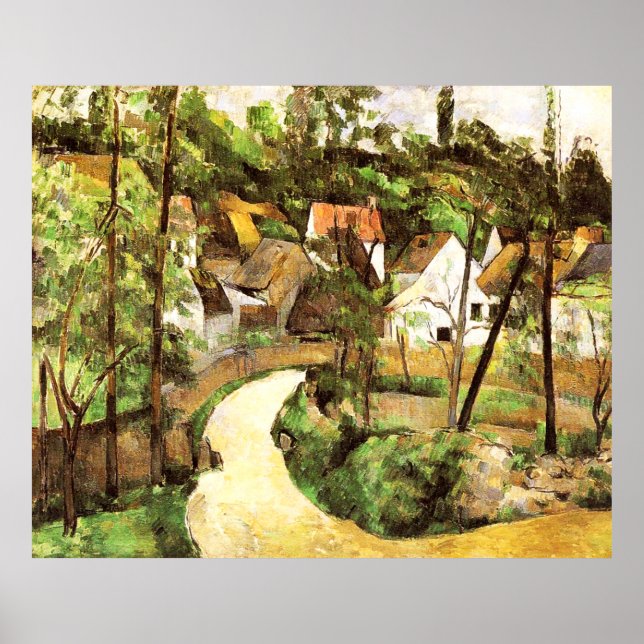 A Turn in the Road Paul Cezanne  Poster (Front)