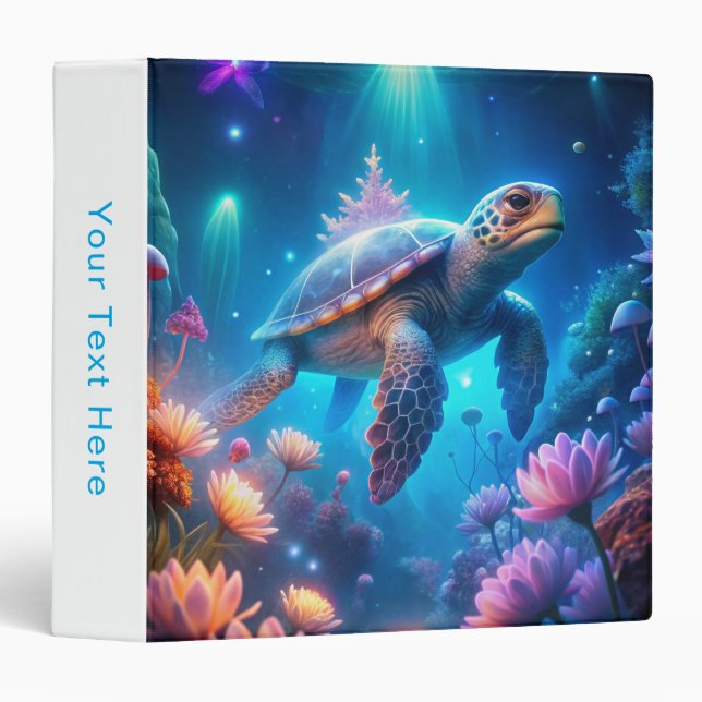 A Turtle 3 Ring Binder (Front/Spine)