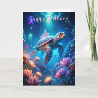 A Turtle Birthday Card