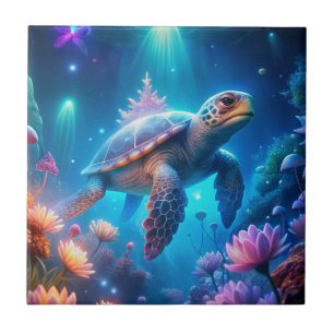 A Turtle Ceramic Tile