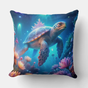 A Turtle Throw Pillow