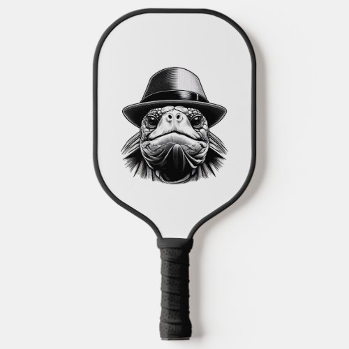 A turtle with a hat a classic look pickleball paddle