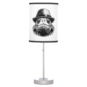 A turtle with a hat, a classic look table lamp