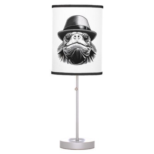 A turtle with a hat a classic look table lamp