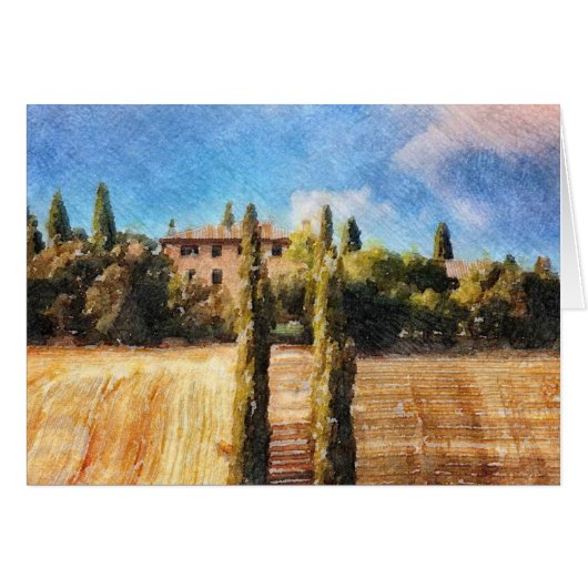 A Tuscan Hillside Cards (Front Horizontal)