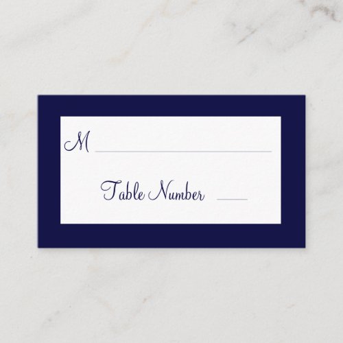 A Twinkle Lights Wedding Place Cards (navy) Business Card Template