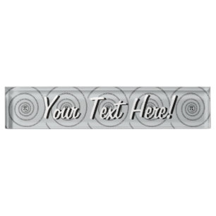 A Twist of Pi Click Customize to Change Gray Color Name Plate