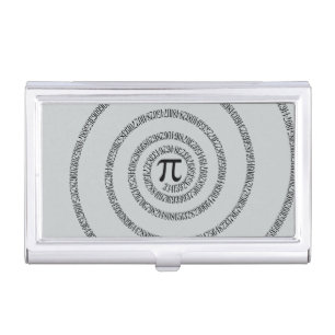 A Twist of Pi Click Customize to Change Grey Color Case For Business Cards