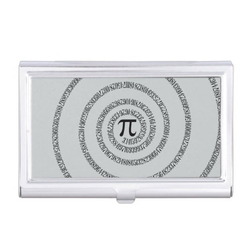 A Twist of Pi Click Customize to Change Grey Color Case For Business Cards