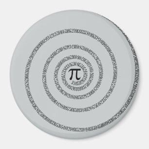 A Twist of Pi Click Customize to Change Grey Color Magnet