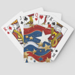 A Twist on the American Flag Classic Playing Cards