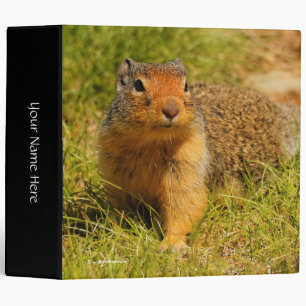A Twitchy-Nosed Columbian Ground Squirrel 3 Ring Binder
