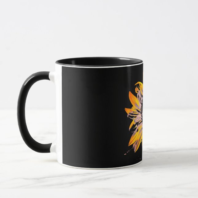 A two toned mug with a custom design  (Left)
