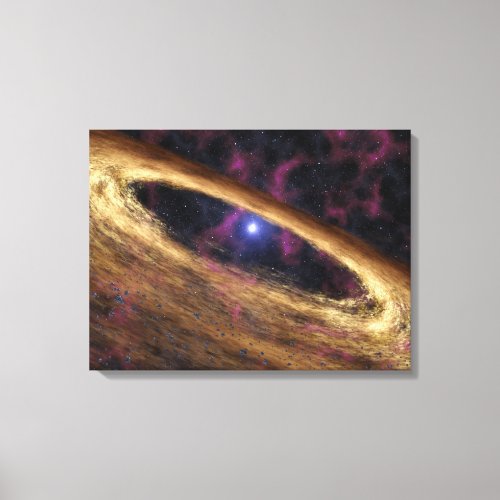 A type of dead star called a pulsar canvas print