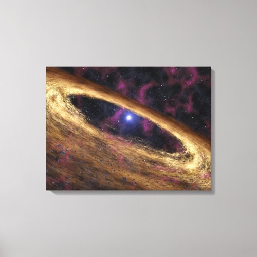 A type of dead star called a pulsar canvas print