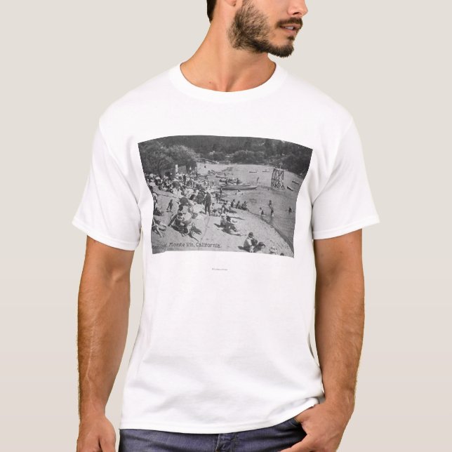 A Typical Day at Sandy Beach Monte Rio, CA T-Shirt (Front)
