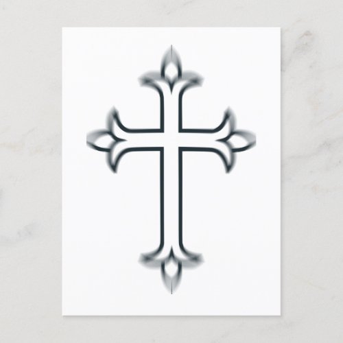 A typical Latin cross Postcard