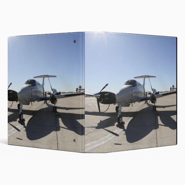 A  UC-12F King Air aircraft 3 Ring Binder (Background)