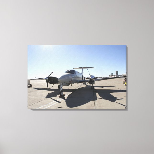A  UC-12F King Air aircraft Canvas Print (Front)