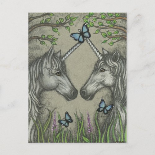 A Unicorn Greeting Postcard