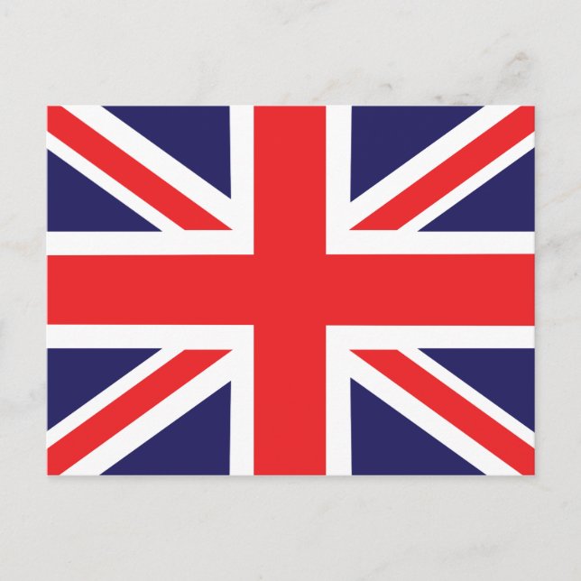 A Union Jack flag. Postcard (Front)
